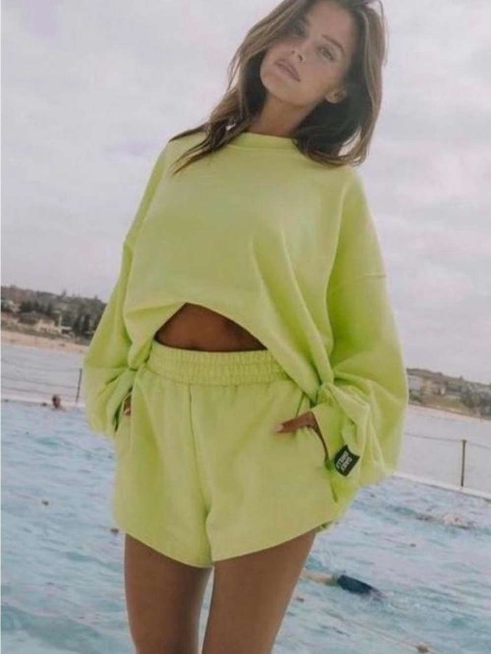Vuori Lime Green Crewneck Sweater